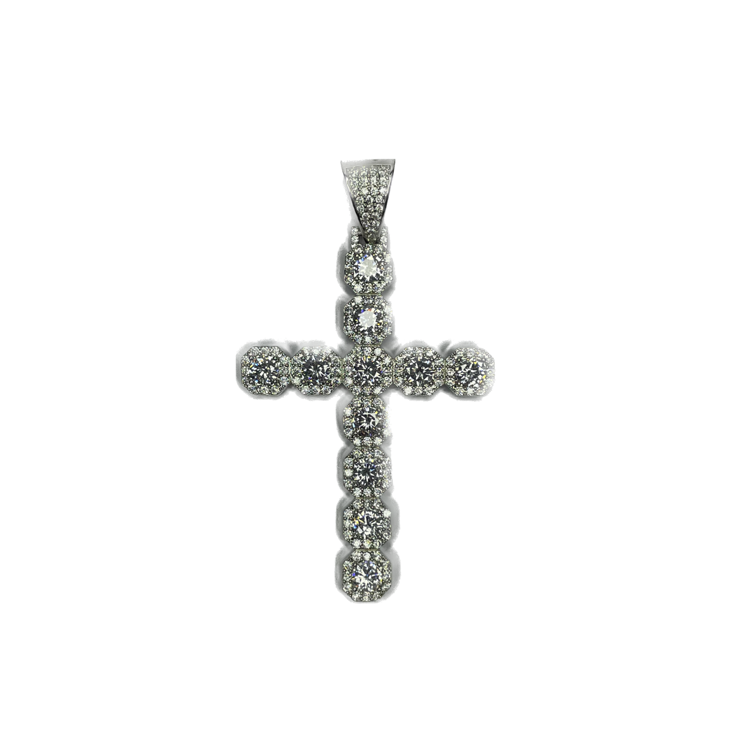 Clustered Cross Pendant - Sixteenx Jewelry
