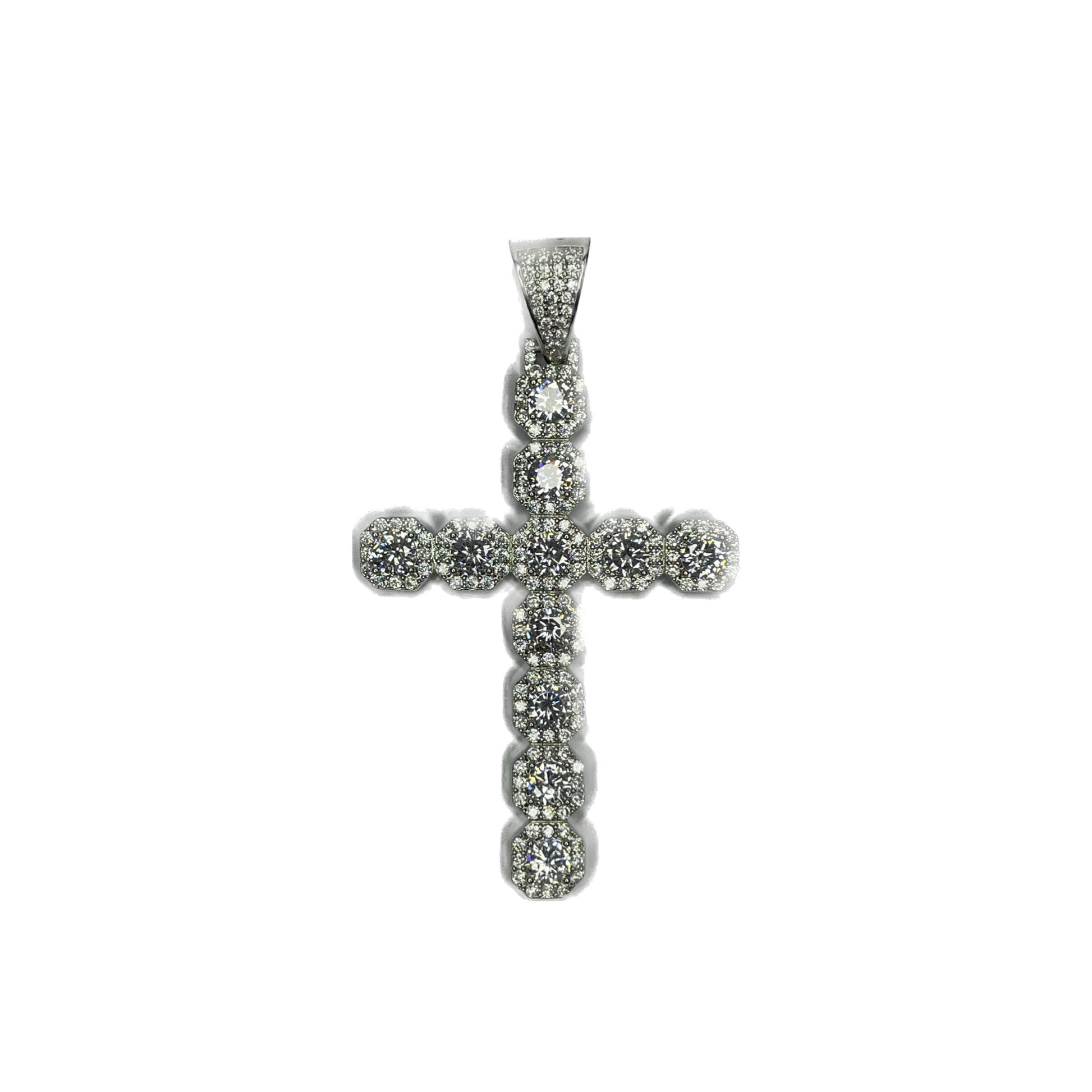 Clustered Cross Pendant - Sixteenx Jewelry