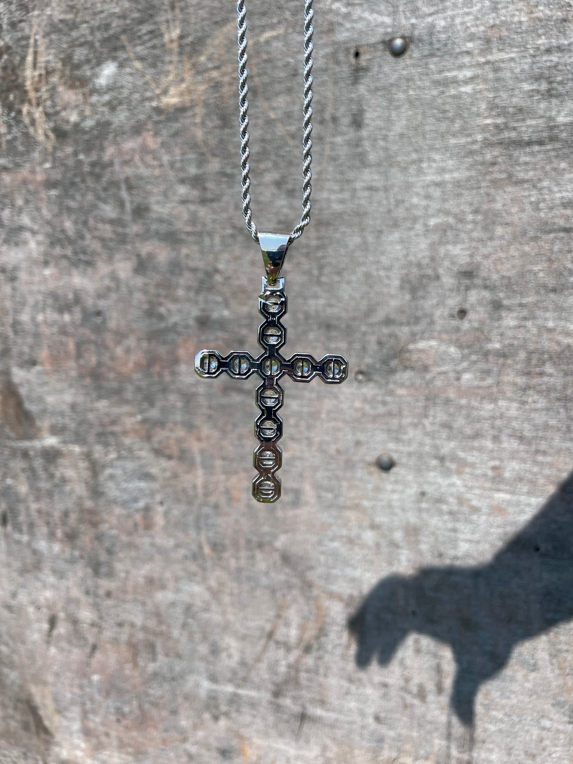 Clustered Cross Pendant - Sixteenx Jewelry