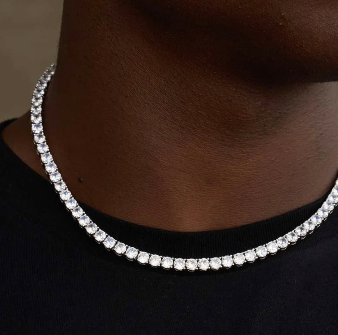Moissanite Tennis Chain 4MM
