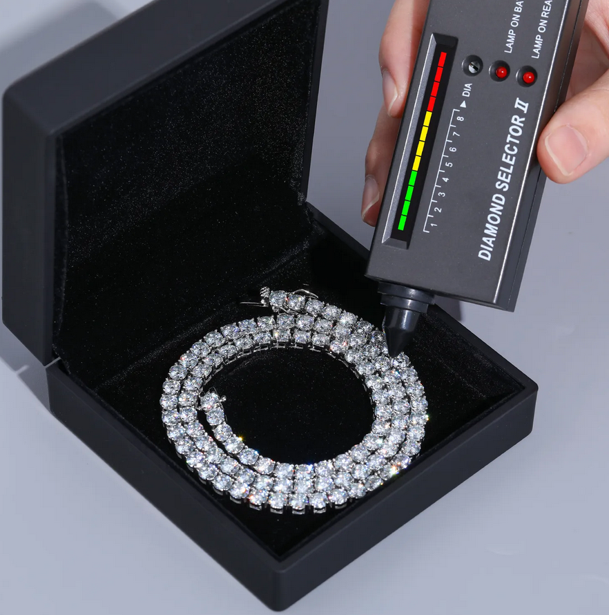 Moissanite Tennis Chain 4MM
