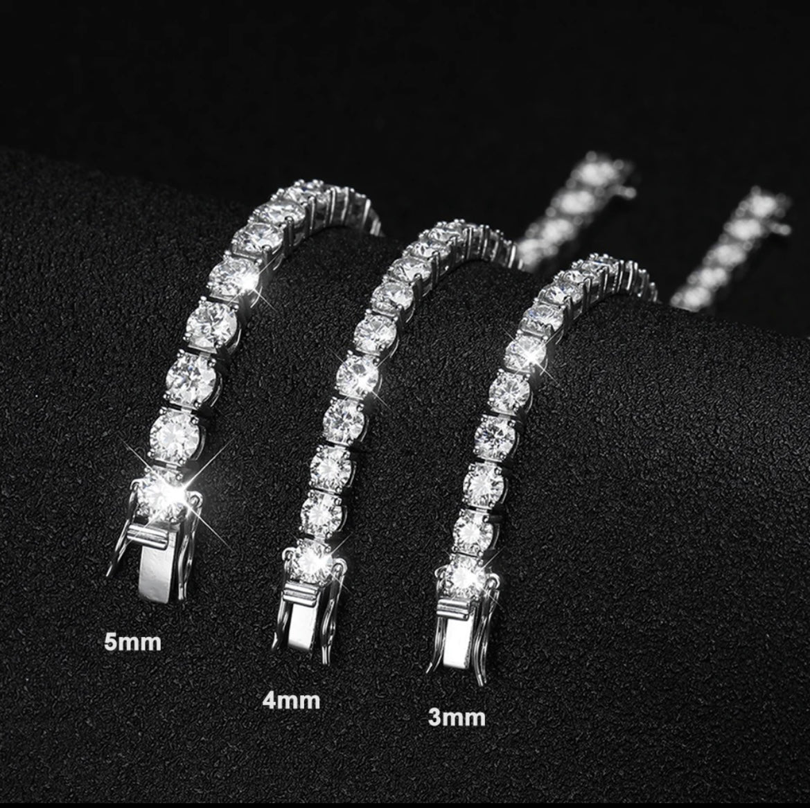 Moissanite Tennis Bracelet (S925 Sterling Silver)