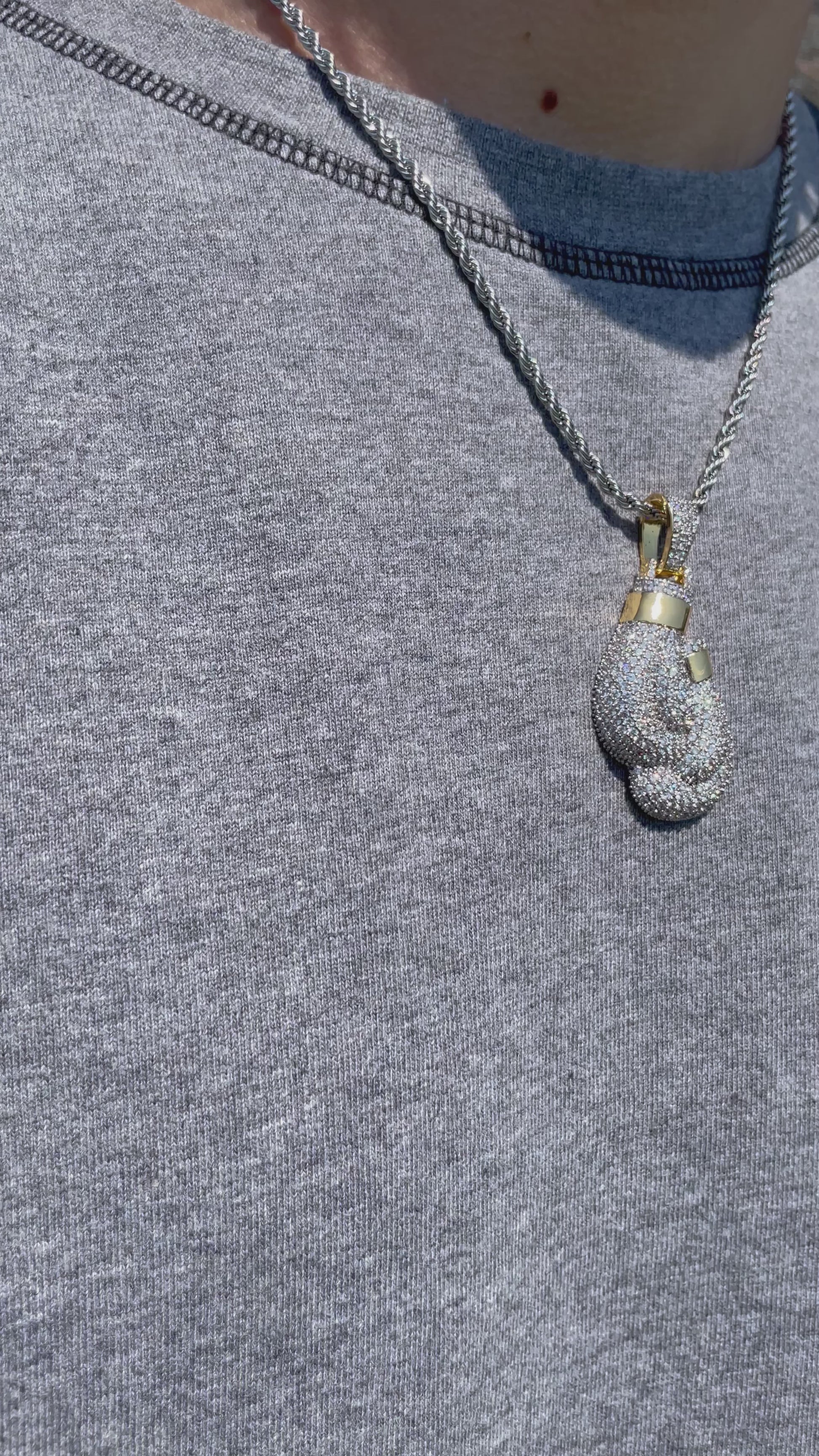 Boxing Gloves Pendant - Sixteenx Jewelry