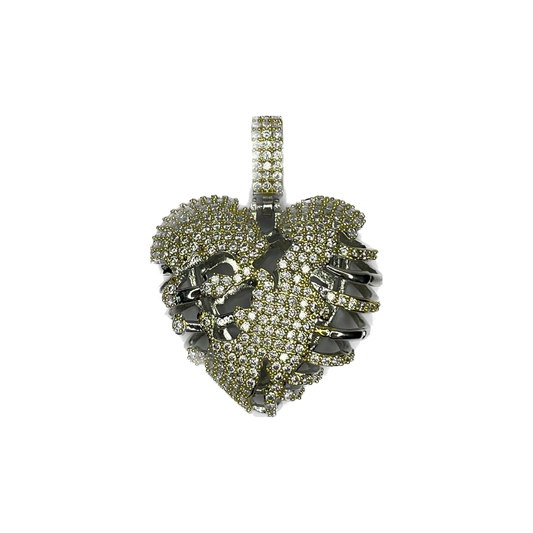 Skeleton Heart Pendant - Sixteenx Jewelry