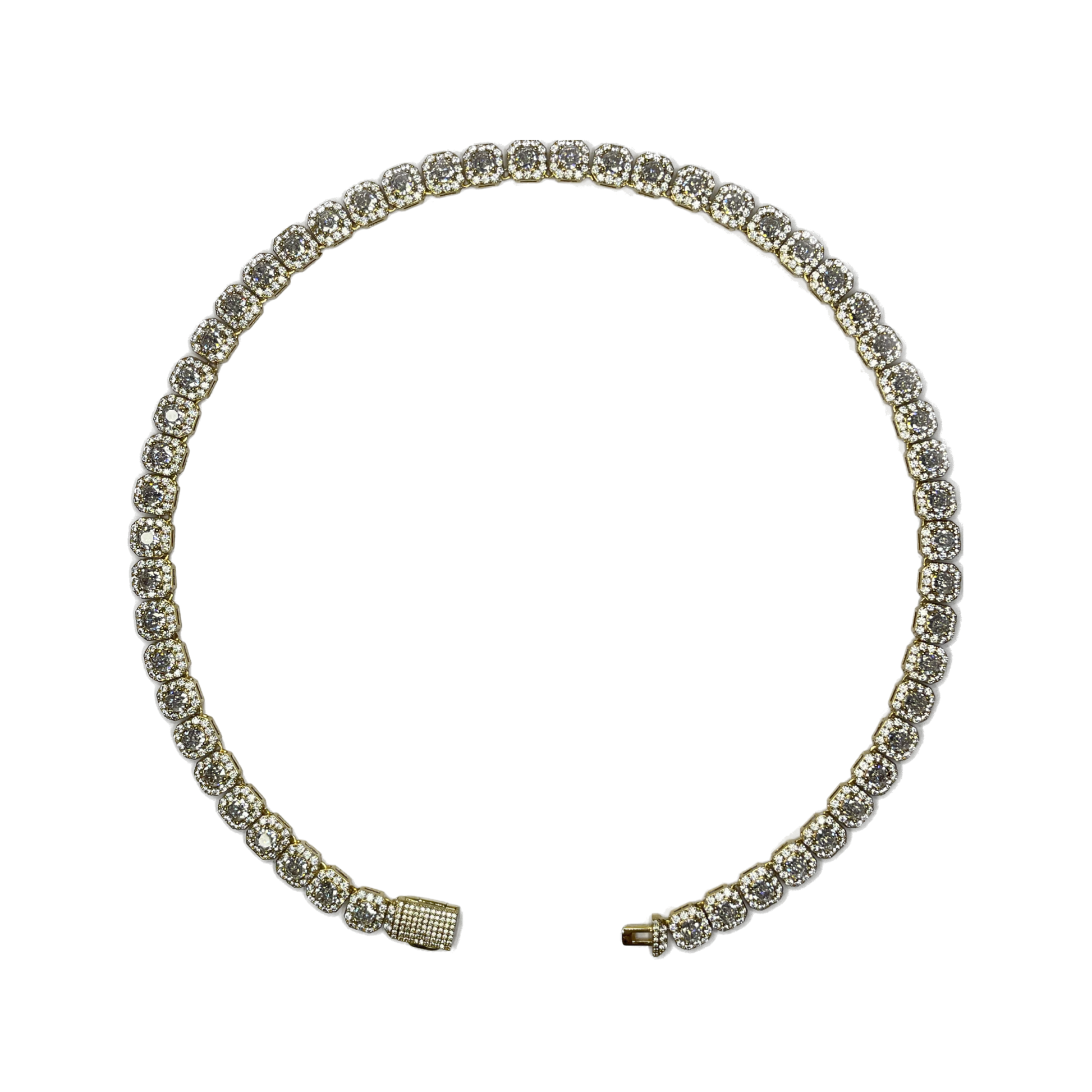 Clustered Tennis Chain 9MM - Sixteenx Jewelry