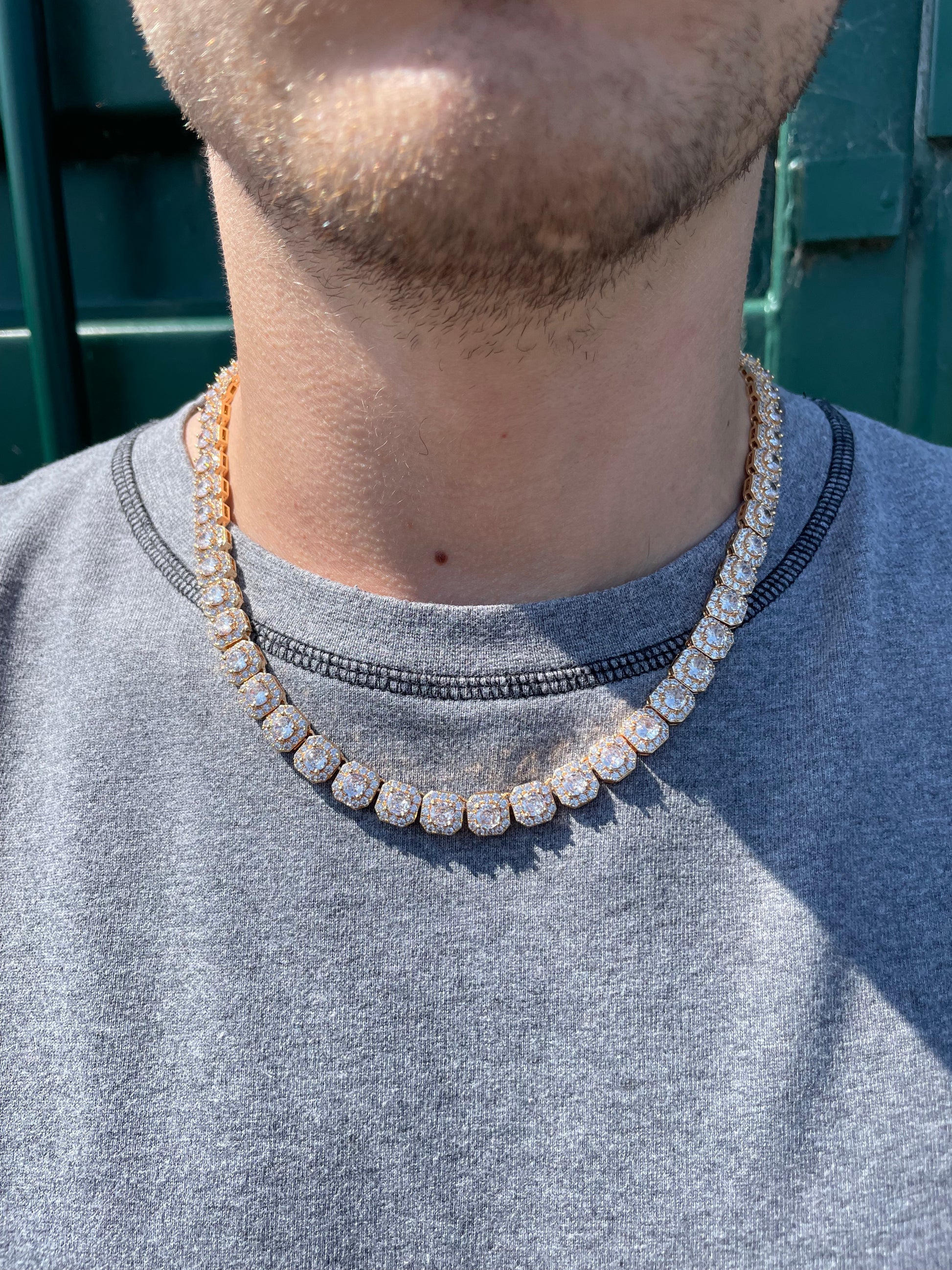 Clustered Tennis Chain 9MM - Sixteenx Jewelry