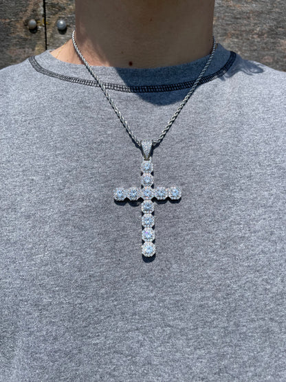 Clustered Cross Pendant - Sixteenx Jewelry