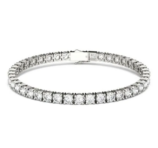 Moissanite Tennis Bracelet (S925 Sterling Silver)